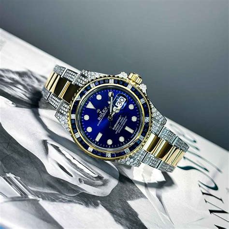 rolex submariner ghiera azzurro|rolex submariner date watch.